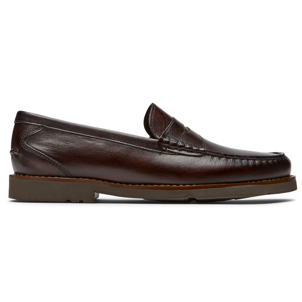 Mocassins Rockport Homem Marrom Escuro - Modern Prep Penny - 37291NXYQ